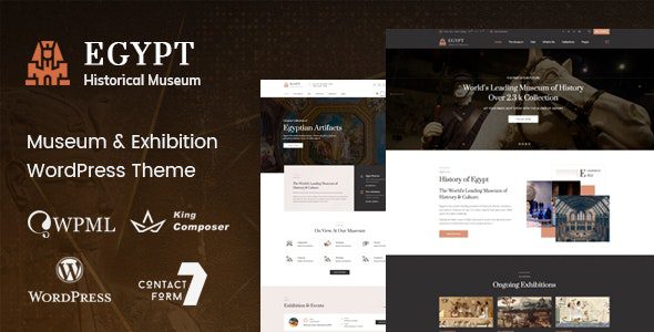 Egypt v2.1 – 博物馆与展览 WordPress 主题下载