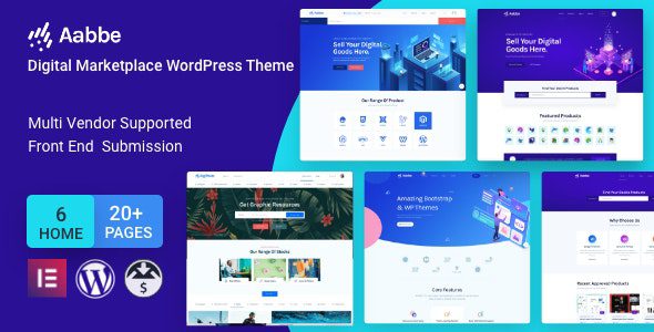 Aabbe v6.2.0 – 数字市场 WordPress 主题下载