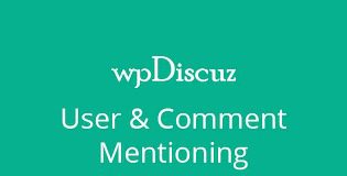 WpDiscuz User & Comment Mentioning v7.2.1 插件下载