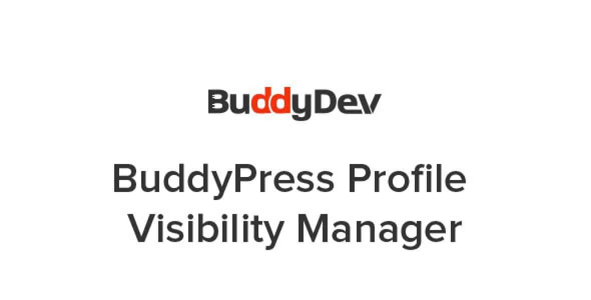 BuddyPress Profile Visibility Manager v.2.0.3 wordpress插件下载
