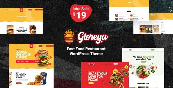 Gloreya v2.0.10 – 快餐WordPress主题下载