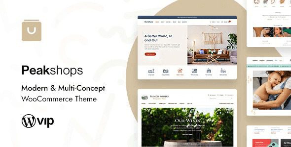 PeakShops v1.5.5 – 现代和多概念 WooCommerce 主题下载