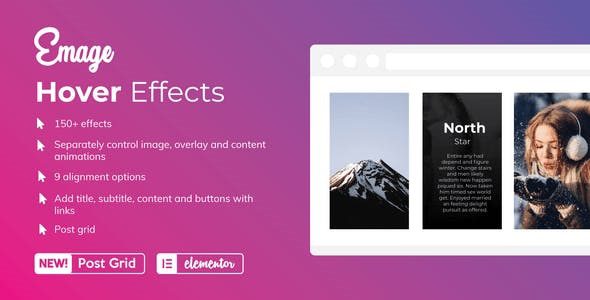 Emage v4.5.2 – Elementor Pro 的图像悬停效果插件下载