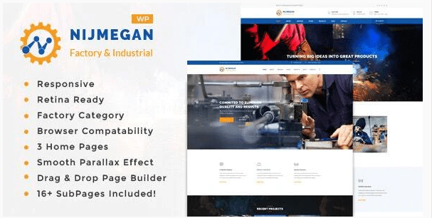 Nijmegan v2.5 – 工厂和工业企业 WordPress 主题下载