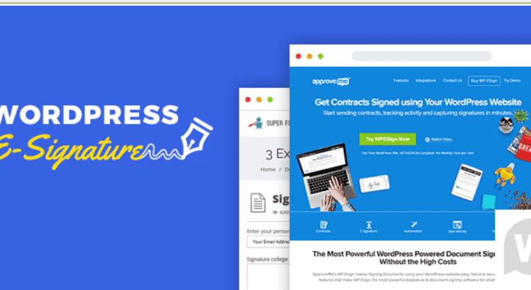 WP E-Signature v2.1.4 – WordPress 数字电子签名插件下载