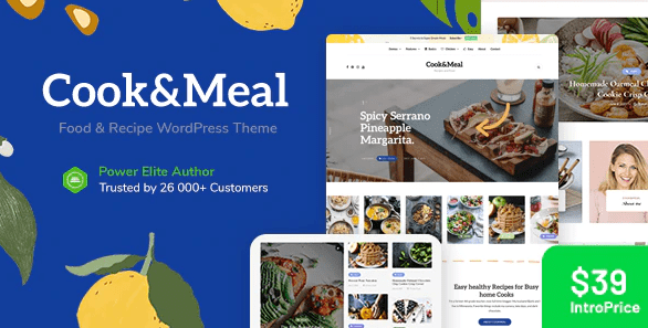 Cook&Meal V1.2.3-美食博客和食谱WordPress主题下载