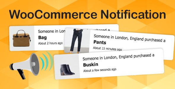 WooCommerce Notification v1.7.1 显示其他买家已购产品的营销插件下载