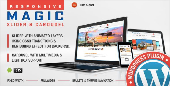 Magic Responsive Slider and Carousel WordPress Plugin v.2.0 插件下载