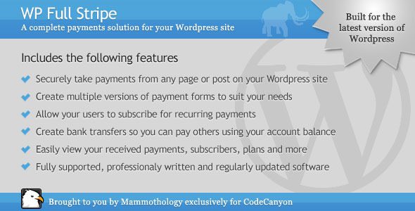 WP Full Stripe v.6.2.4 – WordPress 的订阅和支付插件下载