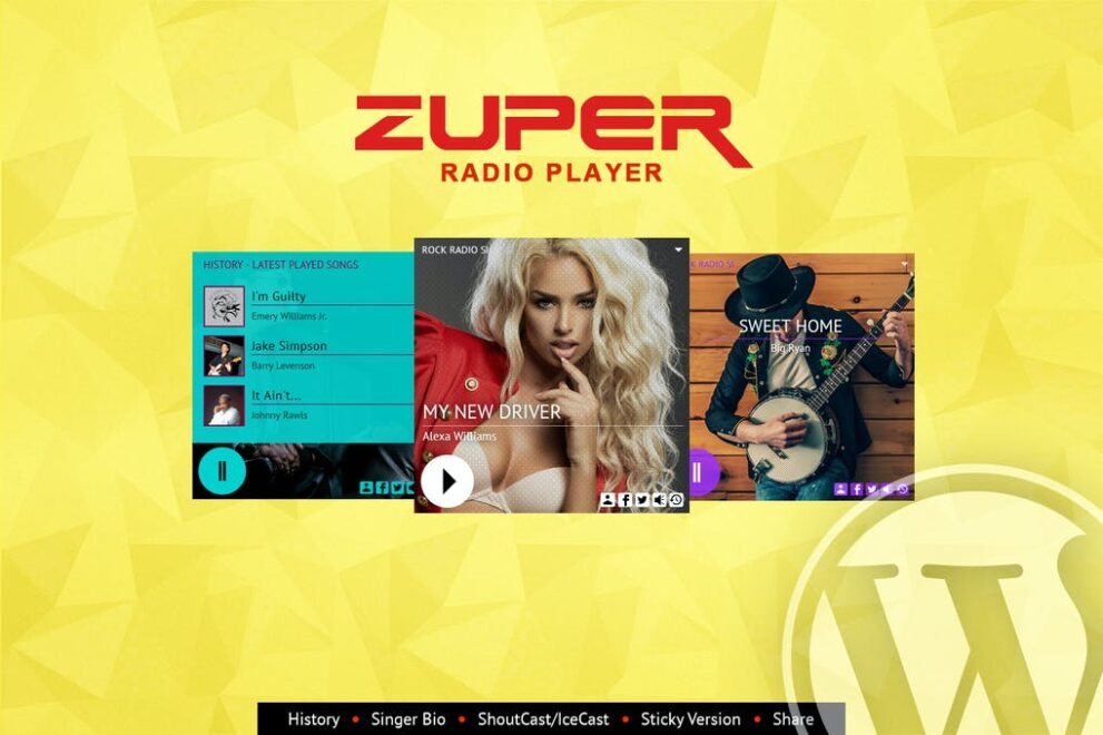 Zuper v3.4 具有历史下载的 Shoutcast 和 Icecast 广播播放器插件下载