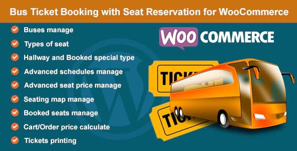 Bus Ticket Booking with Seat Reservation PRO v5.0.4 插件下载