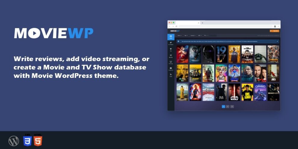 MovieWP v.3.8.8 – WordPress电影主题+全部插件下载