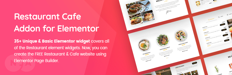 Restaurant & Cafe Addon for Elementor 餐厅网页拓展元素插件下载