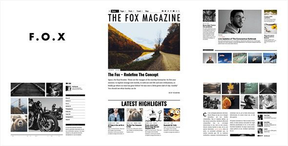The Fox v6.2 – 轻便创作者的博客/杂志主题下载