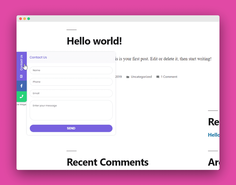My Sticky Elements WordPress Plugin v2.0.7 侧边浮动标签菜单插件下载