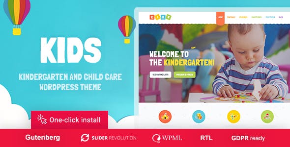 Kids v1.2.2 – 儿童日托和幼儿园WordPress主题及下载