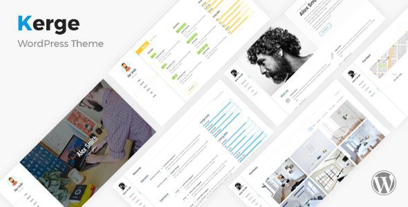 Kerge v.4.1.4 – 简历vCard WordPress 主题下载