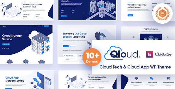 Qloud v.3.0.2 云计算、app应用程序和服务器 WordPress 主题下载