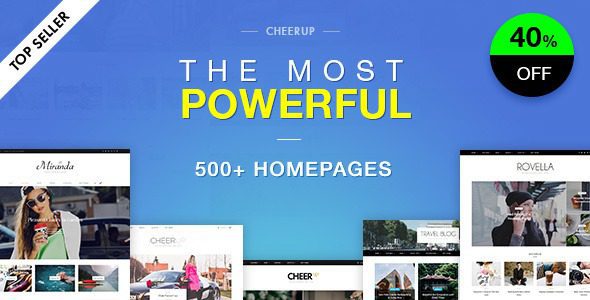 CheerUp Blog Magazine v8.1.0 – WordPress博客主题下载