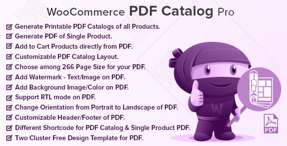 WooCommerce PDF Catalog Pro v3.0.0 pdf产品目录插件下载