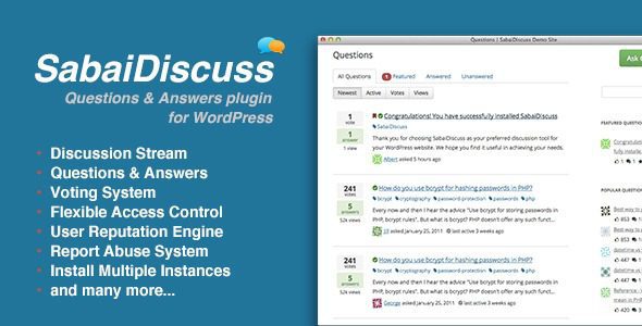 Sabai Discuss plugin for WordPress v1.4.12 WordPress高级问答插件免费下载