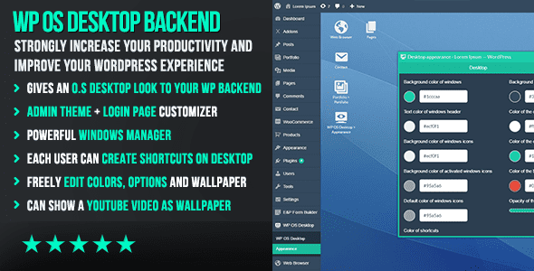 WP OS Desktop Backend v1.160 – 不仅仅是 WordPress 管理主题下载