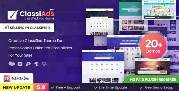 Classiads v6.2.2 – 分类广告信息导航WordPress 主题下载