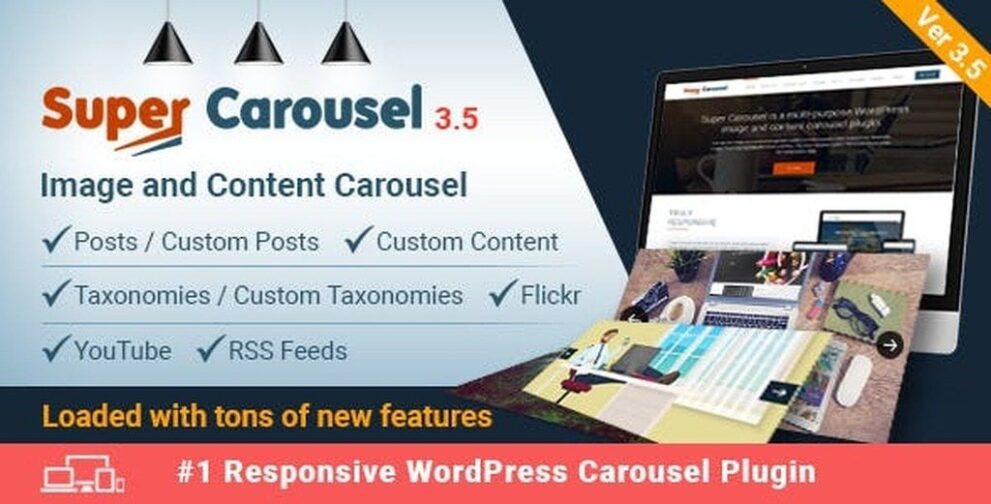 Super Carousel v.3.8.2 – 响应式的图像和内容 轮播WordPress插件下载
