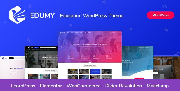 Edumy v1.2.38 – LMS在线教育课程WordPress主题下载