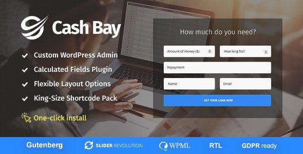 Cash Bay v.1.2.6 贷款和信贷资金WP主题下载