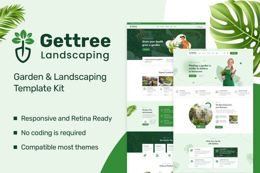 Gettree v1.1.6 – 园林景观元素网页模板下载