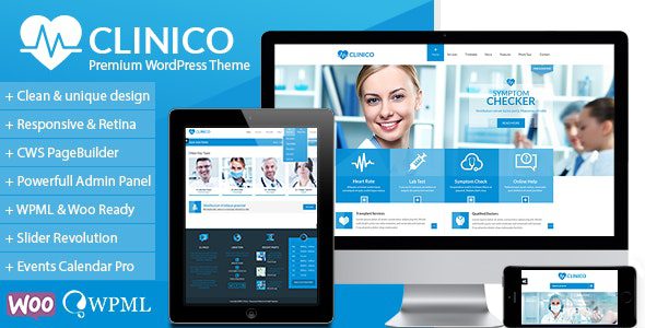 Clinico v1.8.1 – 优质医疗健康wordpress主题下载