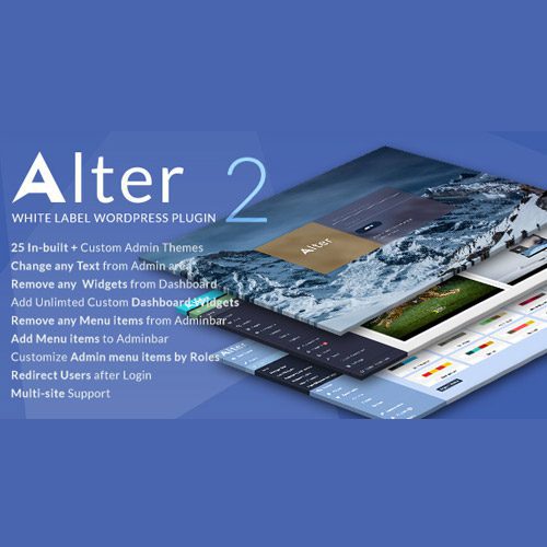 WPAlter v2.5.1 – WordPress 仪表盘样式风格化插件下载