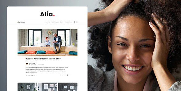 Alia v.1.47 Minimal Personal Blog 下载