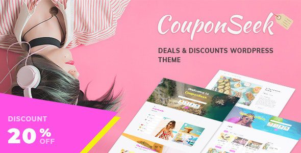 CouponSeek v.1.3.2 – 优惠和折扣 WordPress 主题下载