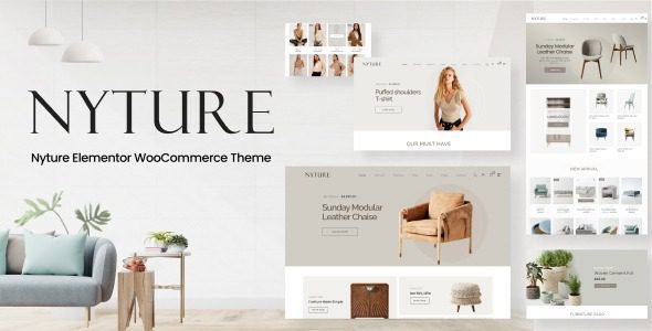 Nyture v2.1.1 – Elementor WooCommerce 家具主题下载