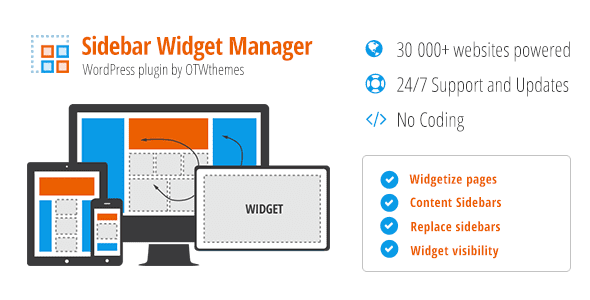 Sidebar & Widget Manager for WordPress v.4.7 插件免费下载