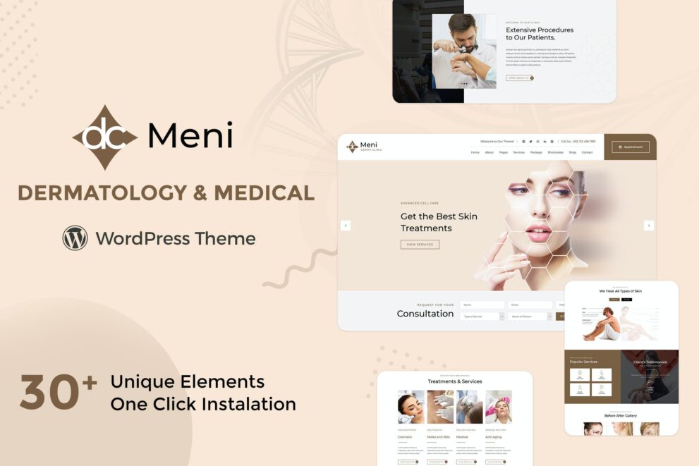 Meni v3.7 – 医疗保健医生主题下载