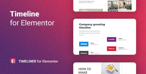 Timeliner – Timeline for Elementor v1.0.7 时间轴发展历史插件下载