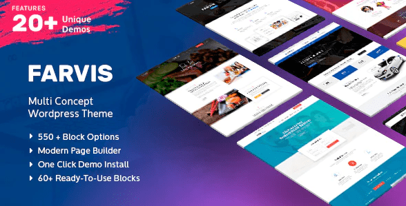 Farvis v1.4 – 多用途 WordPress 主题下载