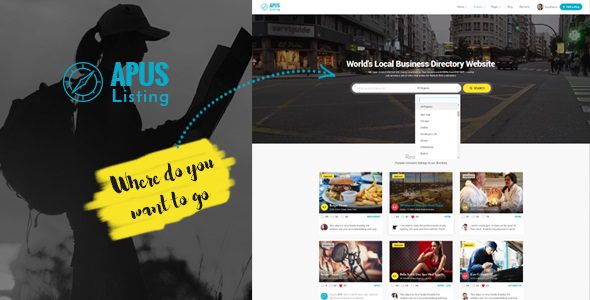 ApusListing v1.2.64 – 目录列表 WordPress 主题下载
