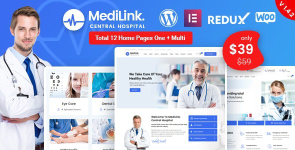 Medilink v.1.7.2 WordPress 健康主题下载