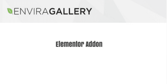 Envira Gallery Elementor v1.1.3 附加组件下载
