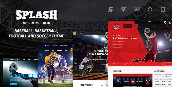 Splash v4.4.4 – Sport Club WordPress 运动主题下载