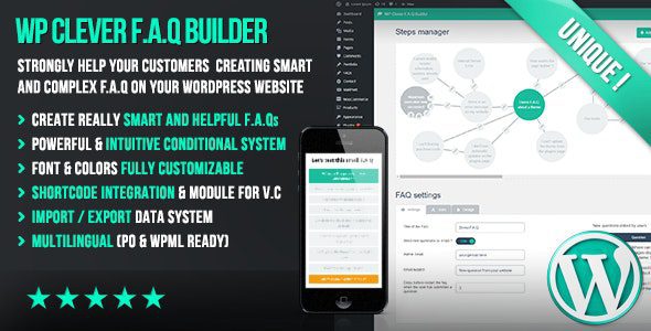 WP Clever FAQ Builder v1.43 – WordPress智能常见问题帮助工具插件下载