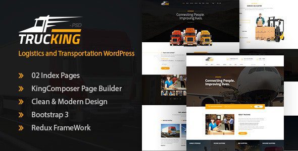 Trucking v1.24 – 物流与运输WordPress主题下载