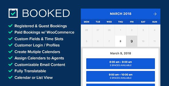 Booked v.2.4.4 – WordPress的预约插件下载