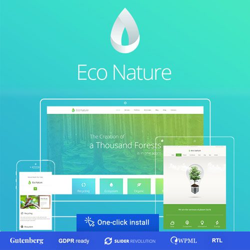 Eco Nature v2.2.3 – 环境与生态 WordPress 主题下载