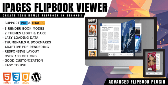 iPages Flipbook For WordPress v.1.5.5 pdf浏览器插件下载