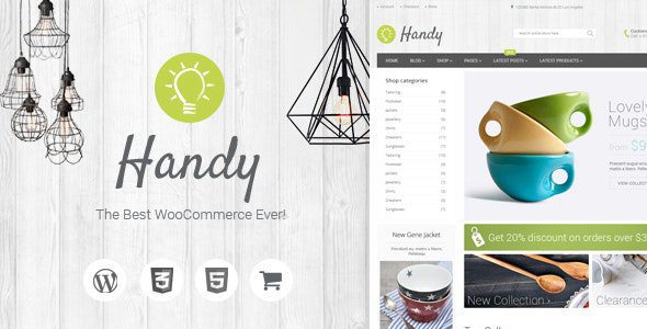 Handy v5.2.1 – 手工店 WordPress 工艺品WooCommerce主题下载